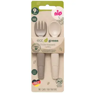 37102 Прибори за хранене Eat Green 9м Бежов