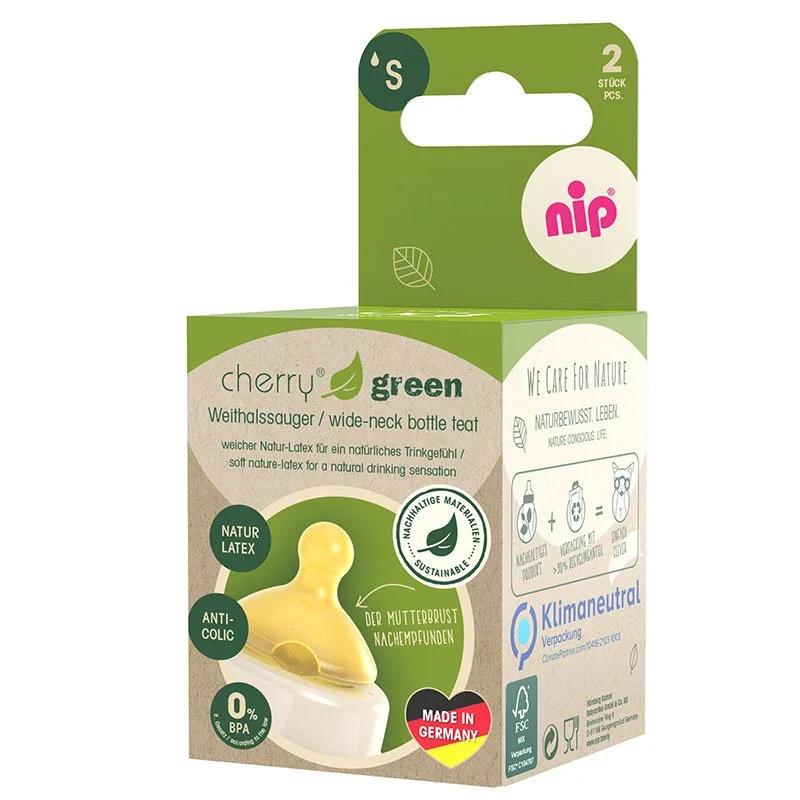 33042 Биберон Cherry Green каучук 0m + flow S