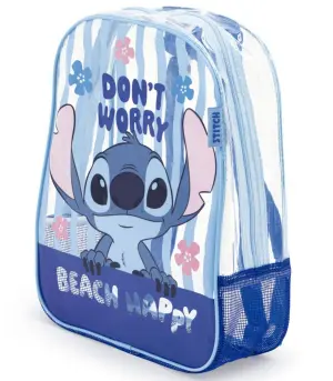 Детска плажна раница прозрачна stitch 32*25*23