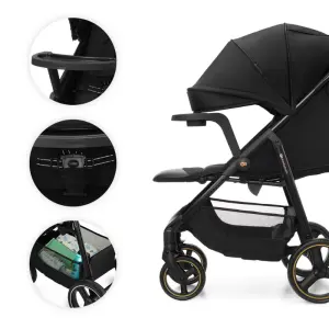 Kinderkraft TRIG 3 бебешка количка с табла ONYX BLACK