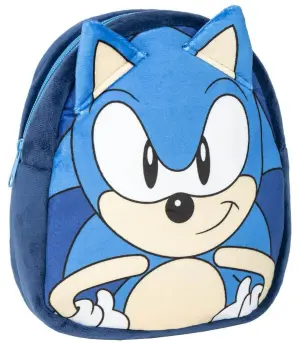 Плюшена раница за детска градина sonic 22 см