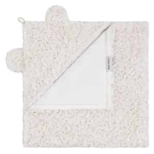 Бебешко одеяло с качулка Snow и уши Woolwhite