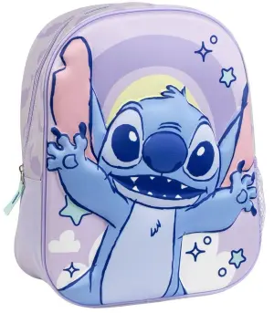 Детска раница 3D stitch лилав 31 см