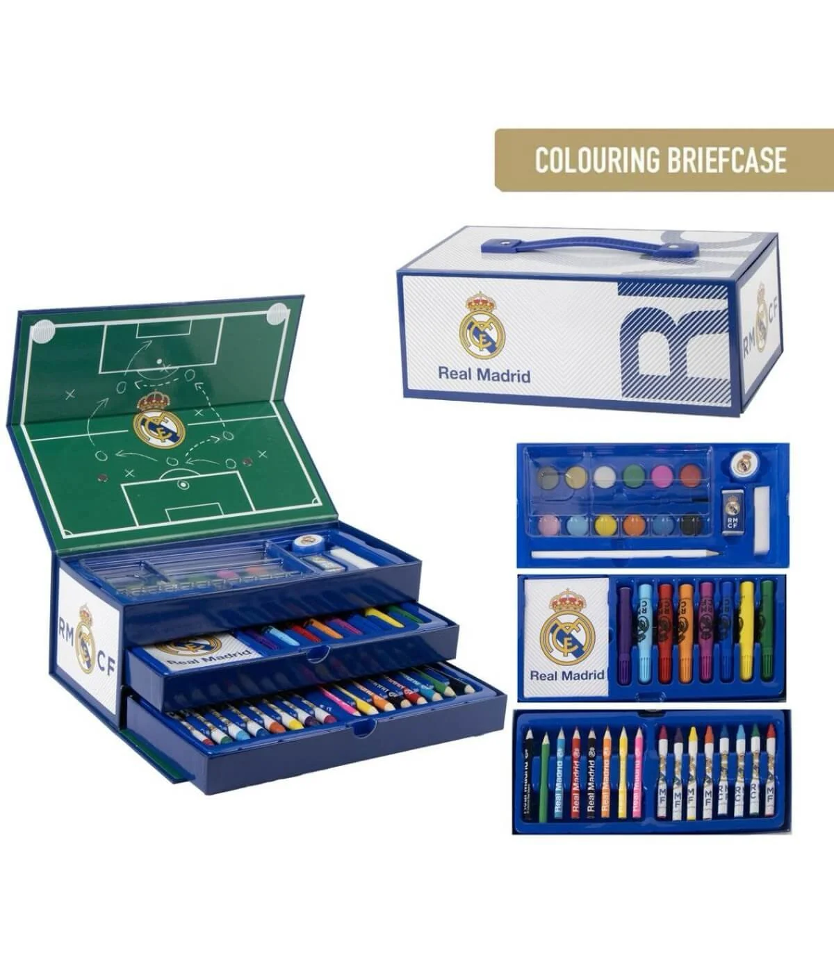 Триетажен куфар за рисуване real madrid