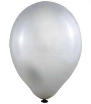 Балони 100 бр. 10" - 25 см 302 металик сребро