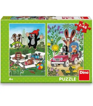 Детски пъзел the little mole 2x48 части
