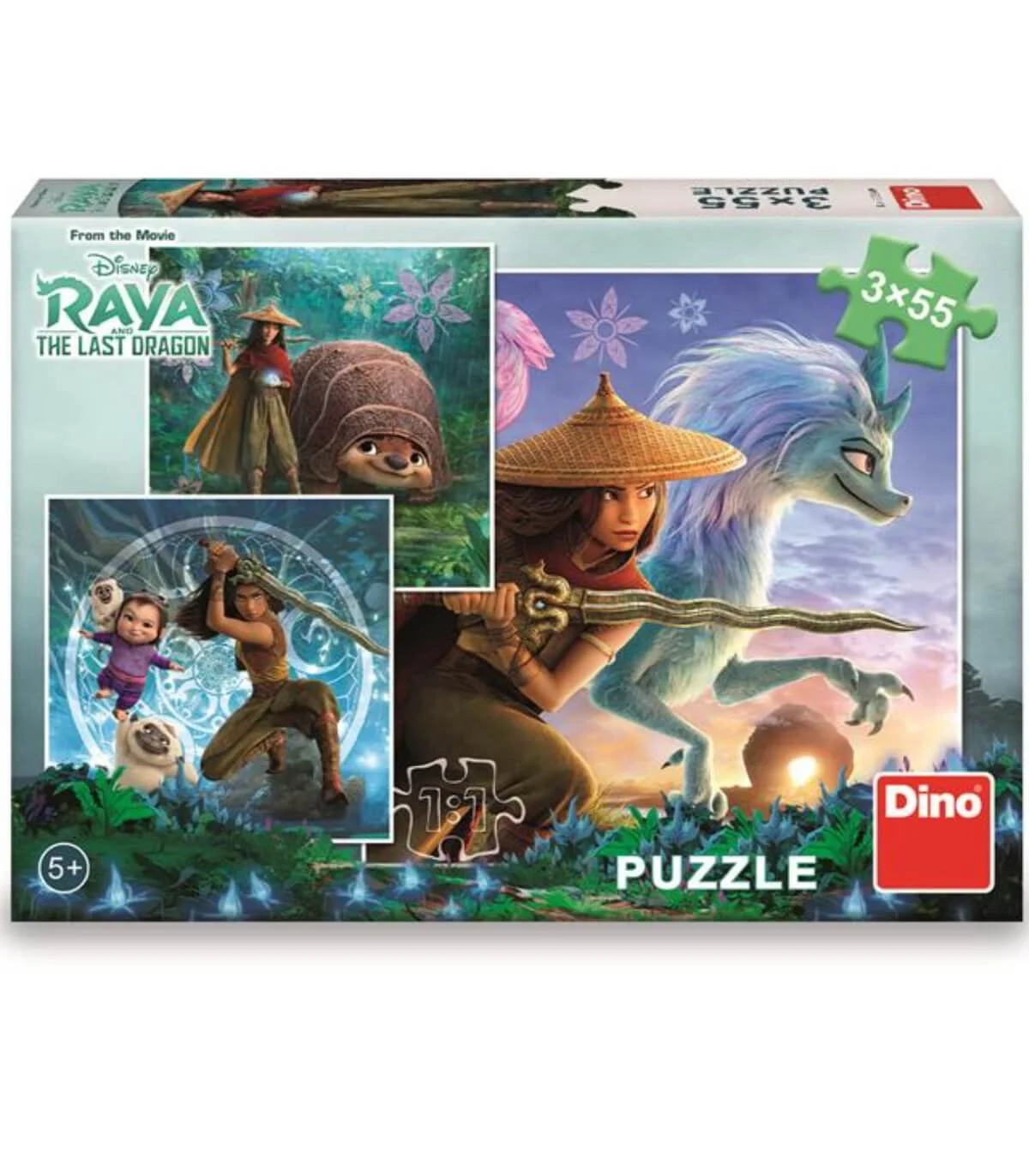Детски пъзел raya and the last dragon 3x55 части