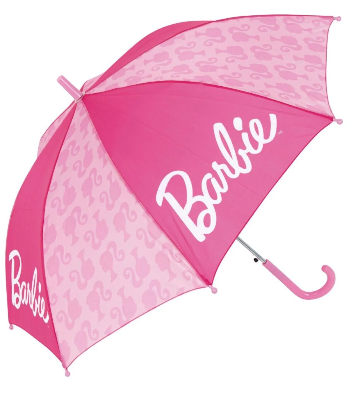 Детски чадър автоматичен barbie 3 цвята - Розов