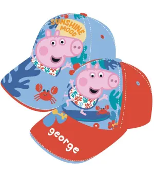 Детска шапка с козирка peppa pig - george 2 цвята 48/51 - Произволен/микс