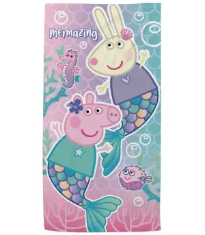 Детска плажна кърпа peppa pig mermazing 70*140