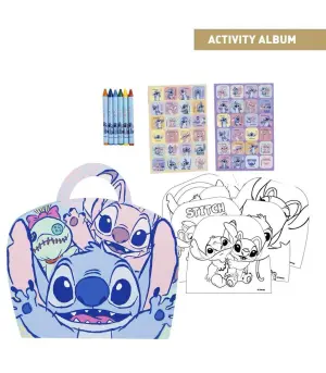 Комплект за оцветяване с пастели в картонена чанта stitch