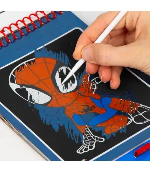 Детски скреч тефтер за рисуване spidey