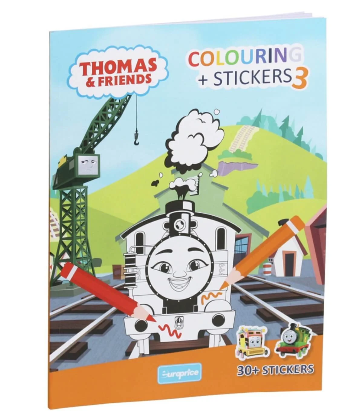 Книжка за оцветяване + стикери 32 стр. thomas 4 вида - 3
