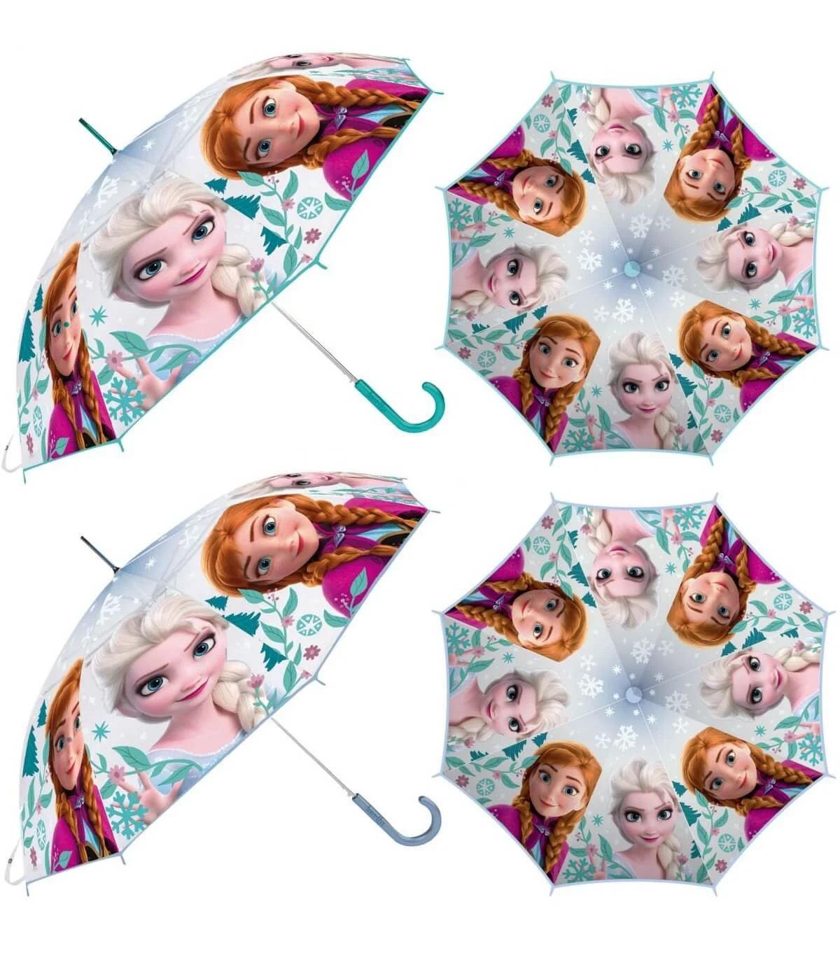 Детски чадър механичен eva прозрачен frozen