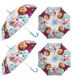 Детски чадър механичен eva прозрачен frozen