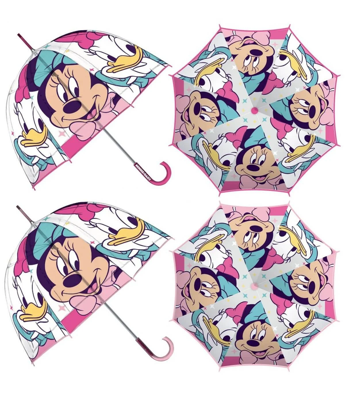 Детски чадър механичен eva камбана minnie