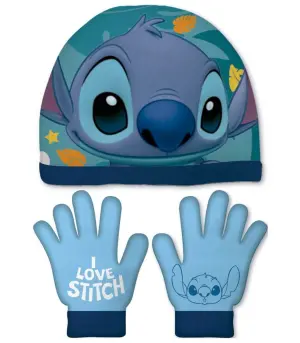 Детска шапка 51/54 + ръкавици stitch boy