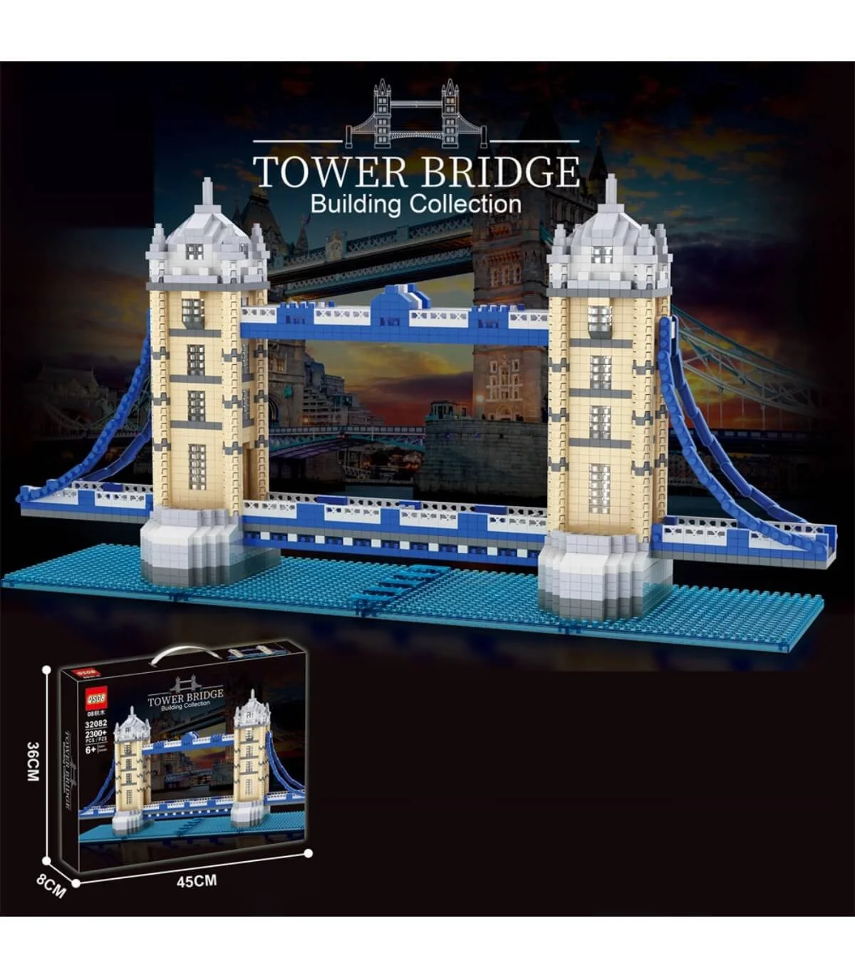 Конструктор tower bridge лондон 2300 части