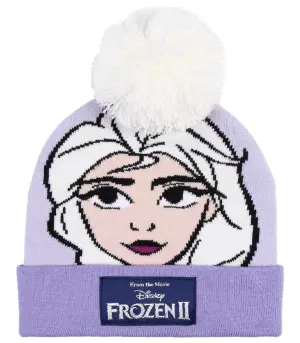 Детска зимна шапка с понпон frozen