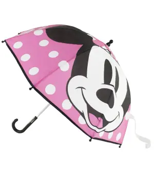 Детски чадър механичен полиестер minnie