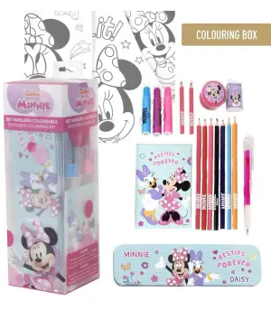 Комплект за рисуване с несесер в кутия minnie