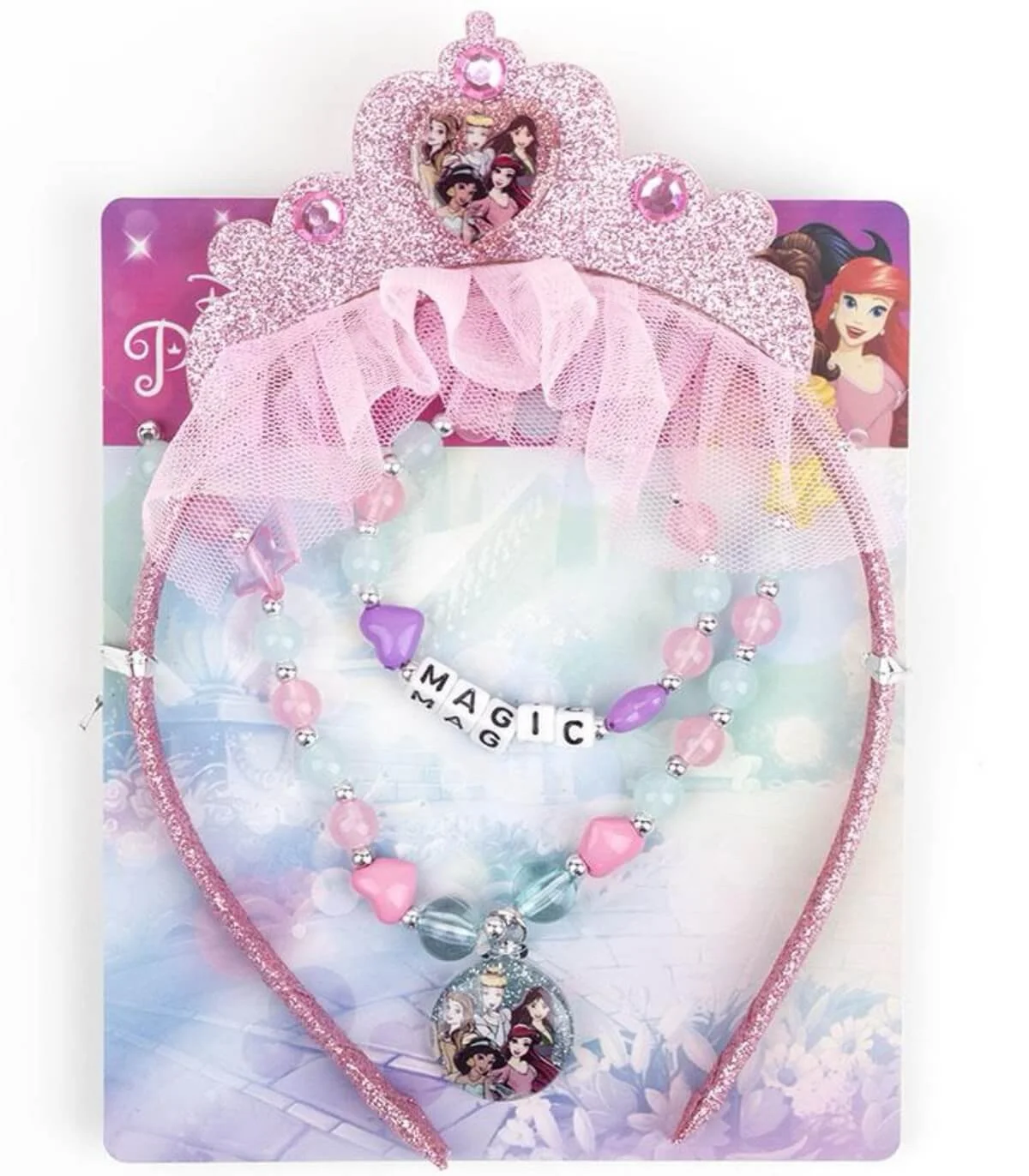 Диадема за коса с колие и гривна princess