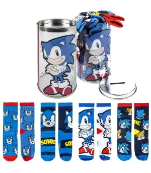 Детски чорапи 4 чифта в буркан sonic 27-38
