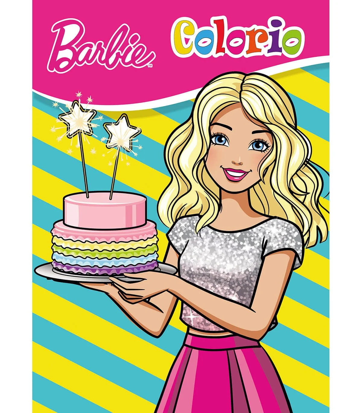 Книжка за оцветяване barbie colorio 32 стр. 4 вида - Барби с кон
