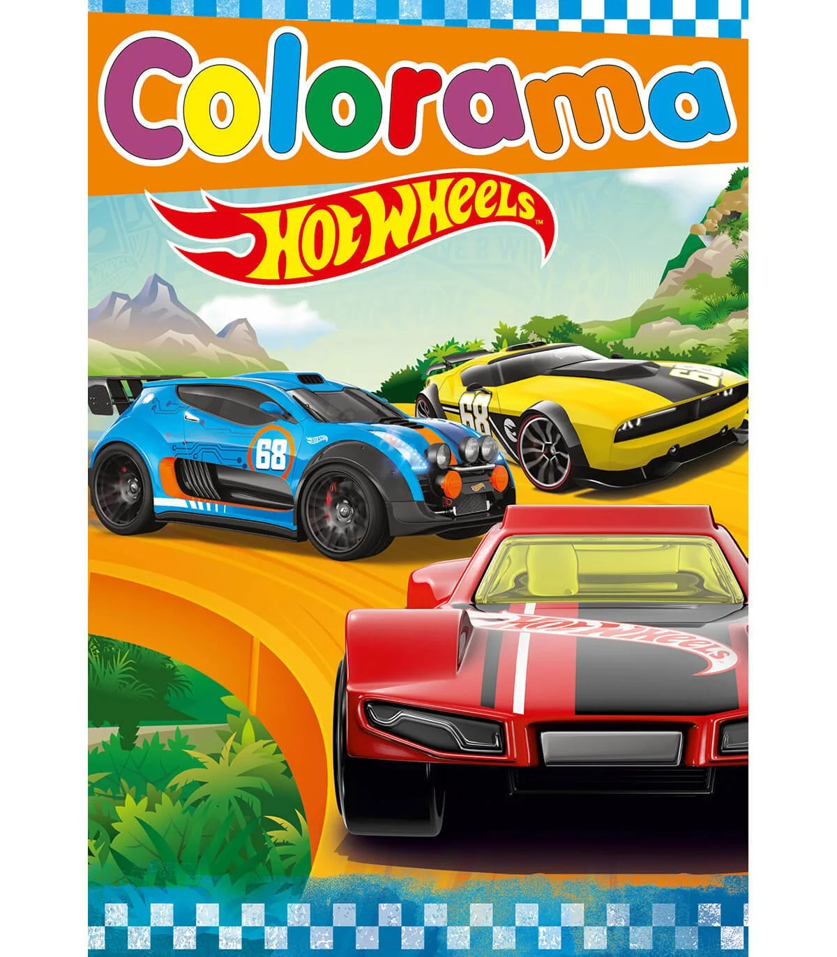 Книжка за оцветяване hot wheels 48 стр. 2 вида - Червен
