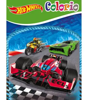 Книжка за оцветяване hot wheels colorio 32 стр. 4 вида - Оранжев