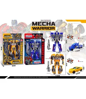 Трансформърс mecha warrior 2 цвята - Син