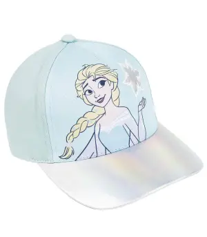 Детска шапка с козирка и апликация frozen 53 см