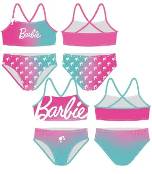 Детски бански 2 части barbie 2-4-6 год. - Серия