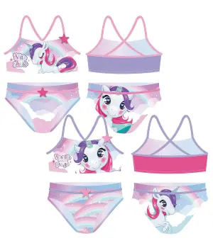 Детски бански 2 части unicorn 2-4-6 год. - 6 год.