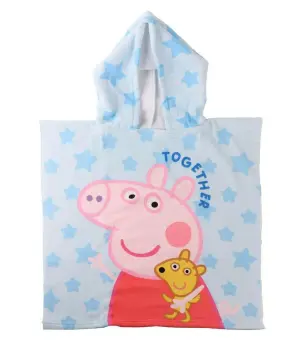 Детско хавлиено пончо peppa pig 55х54 см