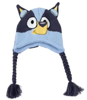 Детска зимна шапка с плитки bluey