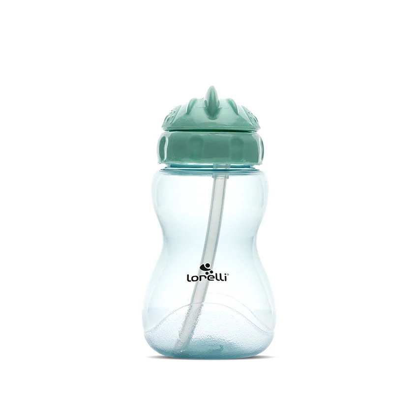 МИНИ СПОРТНА БУТИЛКА GREEN/BLUE със сламка