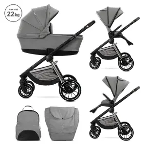 Д.КОЛИЧКА BIANCA GREY 2 В 1 до 22кг + АДАПТОРИ