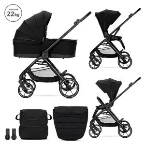 Д.КОЛИЧКА VENICE BLACK 2в1 до 22 кг с кош за новор