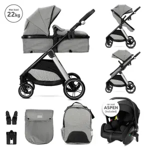 Д.КОЛИЧКА ASPEN GREY 3в1 до 22кг с трансформираща