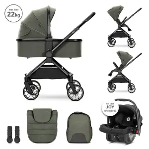 Д.КОЛИЧКА REYA 3in1 GREEN с реверсивна дръжка