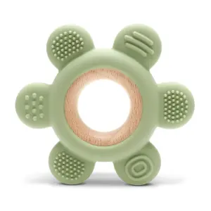 СИЛИКОНОВА ГРИЗАЛКА С БУК ЦВЕТЕ NATURAL FRESH GREE