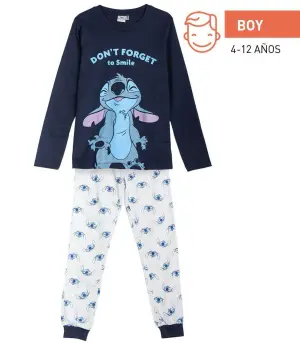 Зимна детска пижама 6-14 год. stitch момче - 14 год.