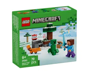 LEGO® Minecraft 21583 - Приключението на стив в тайгата