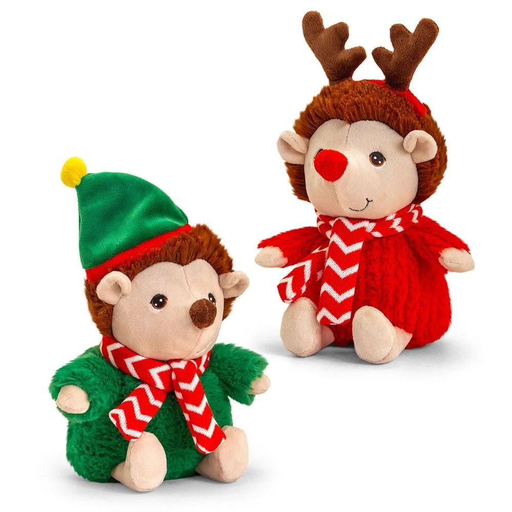 Keel Toys, Таралежче с коледно облекло, плюшена играчка, 20 см