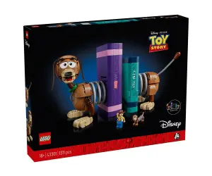 LEGO® Disney™ 43301 - Играта на играчките: Подпори за книги с кучето Слинки