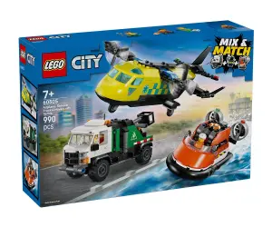 LEGO® City 60505 - Самолет, сервизен камион и лодка на въздушна възглавница – ремикс