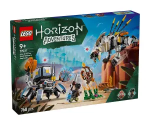 LEGO® Horizon Adventures™ 77037 - Aloy и Varl срещу Shell-Walker и Sawtooth