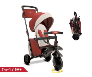 Smartrike - Сгъваема триколка smarTfold 7-в-1, червена