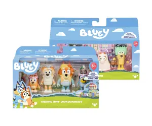 Bluey - Комплект 4 фигурки за игра